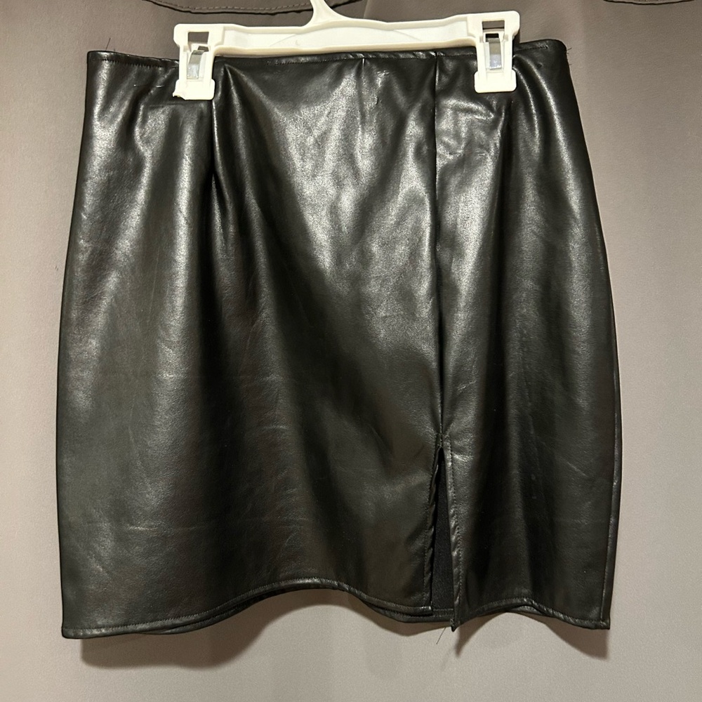 Black Leather Skirt